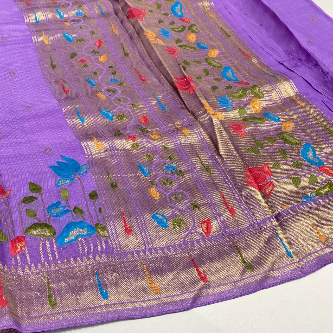 Paithani Muniya Border Saree