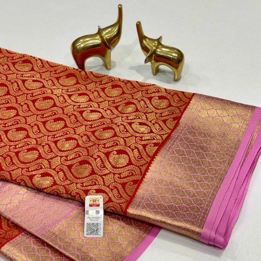 Pure Mysore Silk Brocade Saree