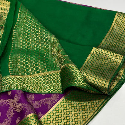 Pure Mysore Silk Brocade Saree