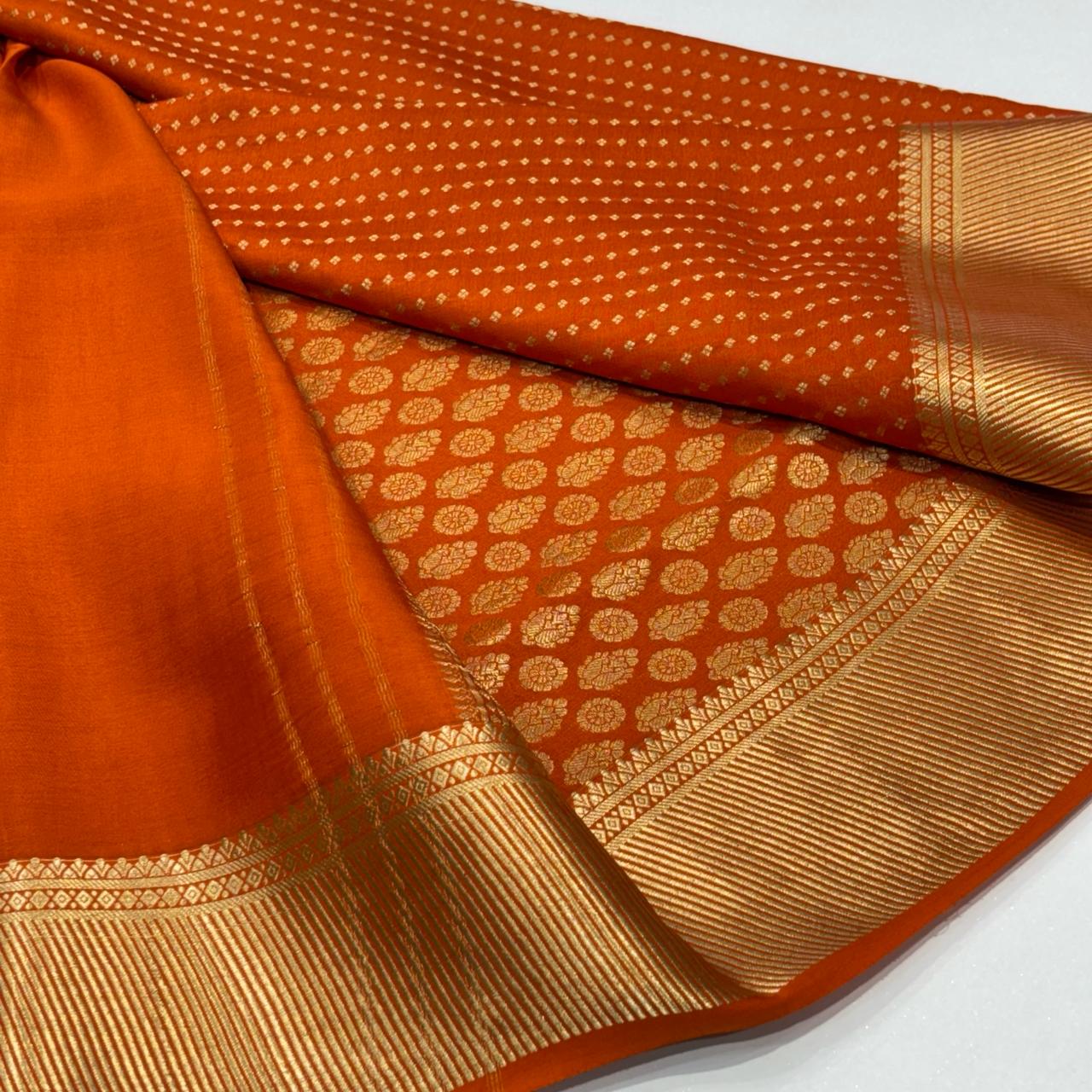 Pure Mysore Silk Brocade Saree