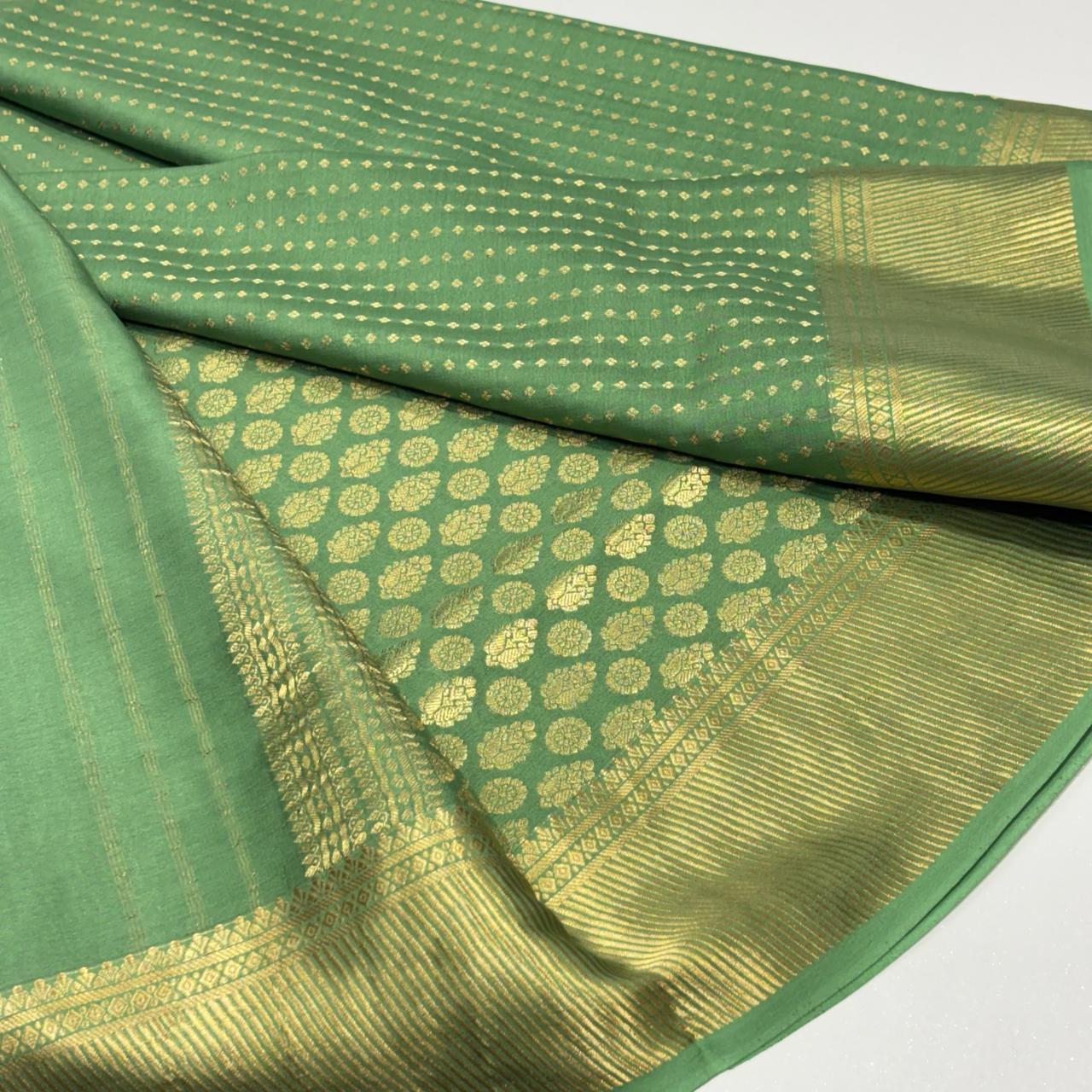 Pure Mysore Silk Brocade Saree
