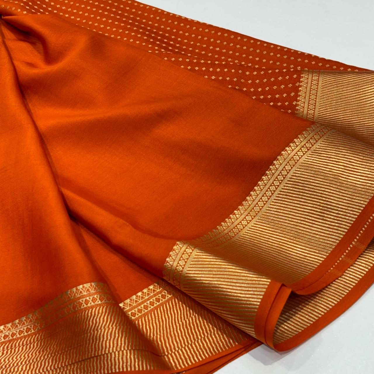 Pure Mysore Silk Brocade Saree