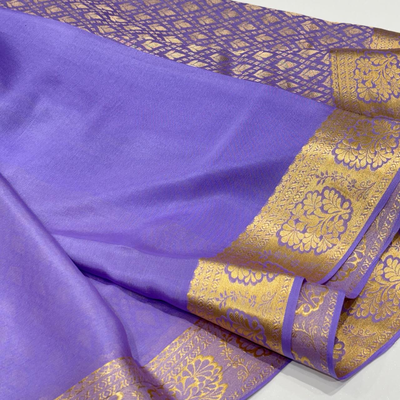 Pure Mysore Silk Brocade Saree