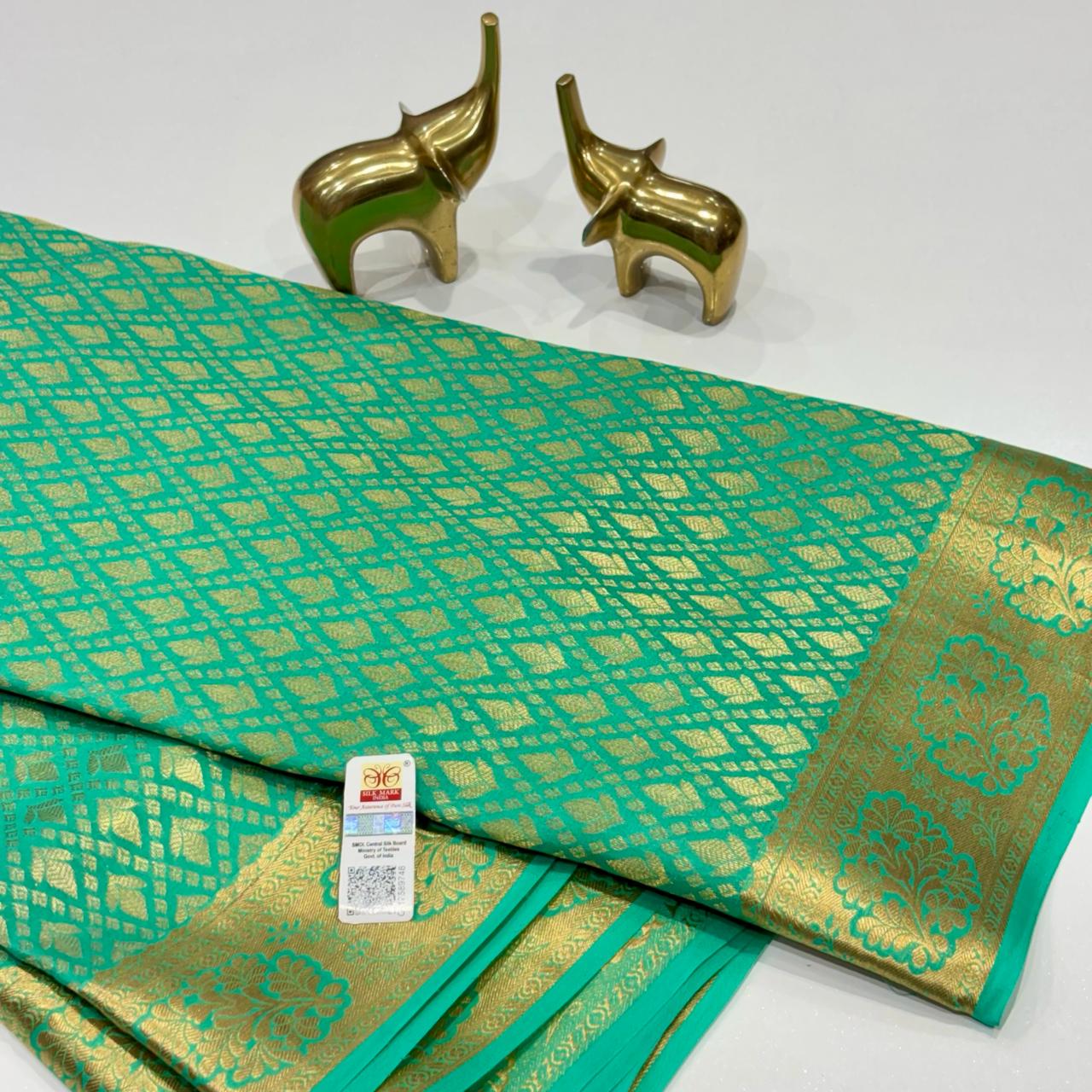 Pure Mysore Silk Brocade Saree