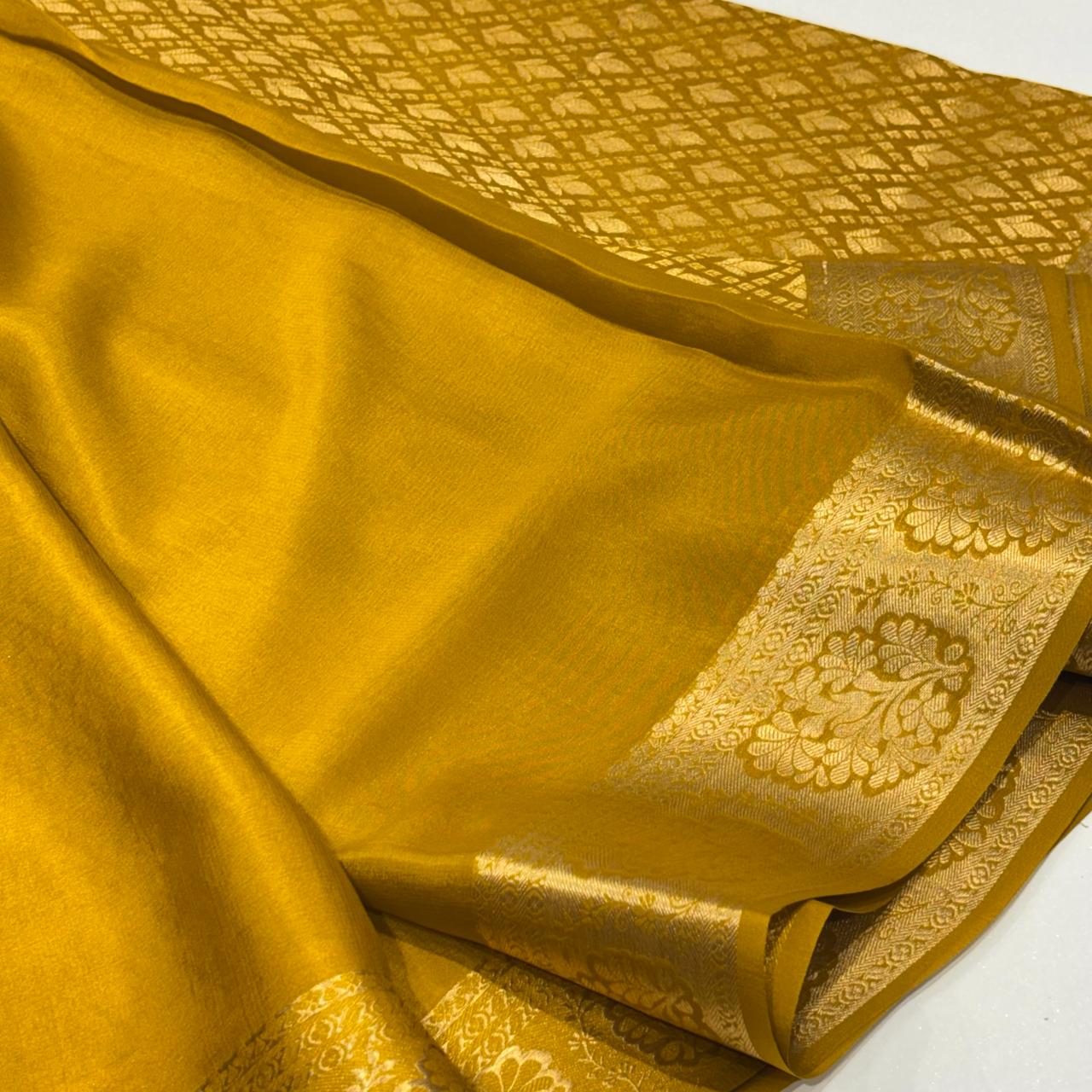 Pure Mysore Silk Brocade Saree