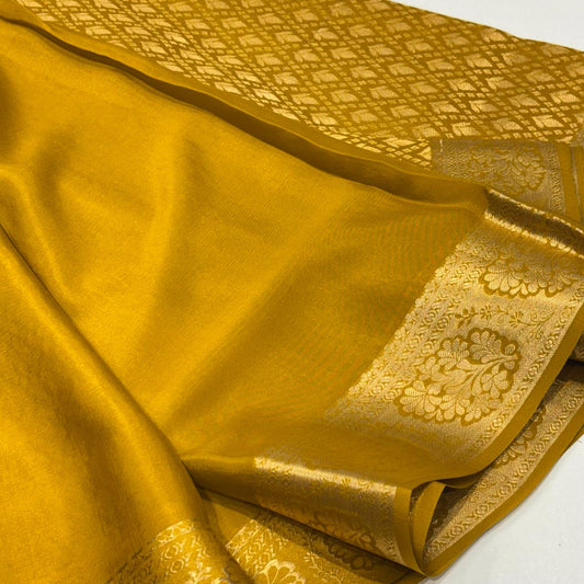 Pure Mysore Silk Brocade Saree