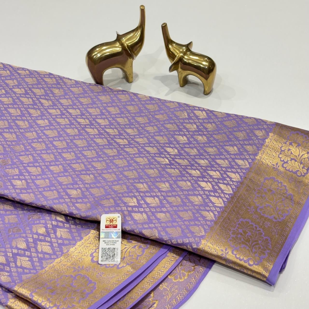 Pure Mysore Silk Brocade Saree