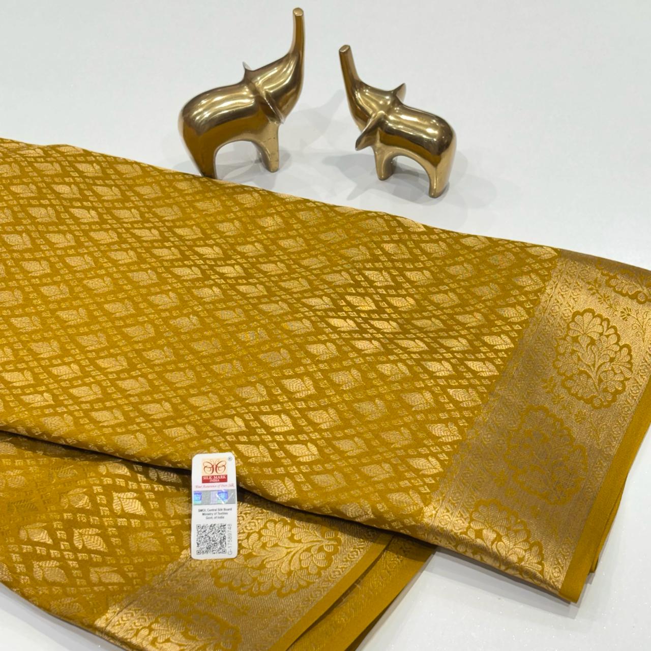 Pure Mysore Silk Brocade Saree
