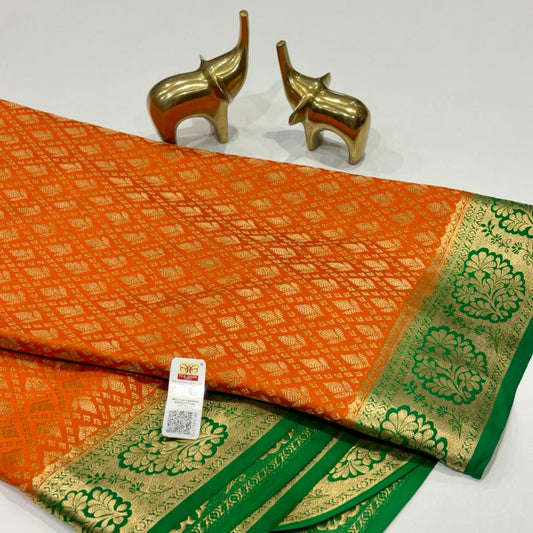 Pure Mysore Silk Brocade Saree