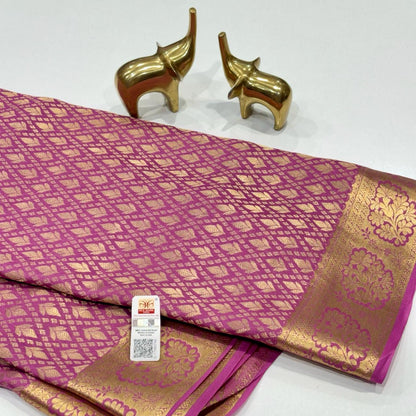 Pure Mysore Silk Brocade Saree
