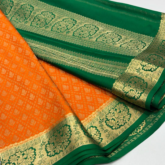 Pure Mysore Silk Brocade Saree
