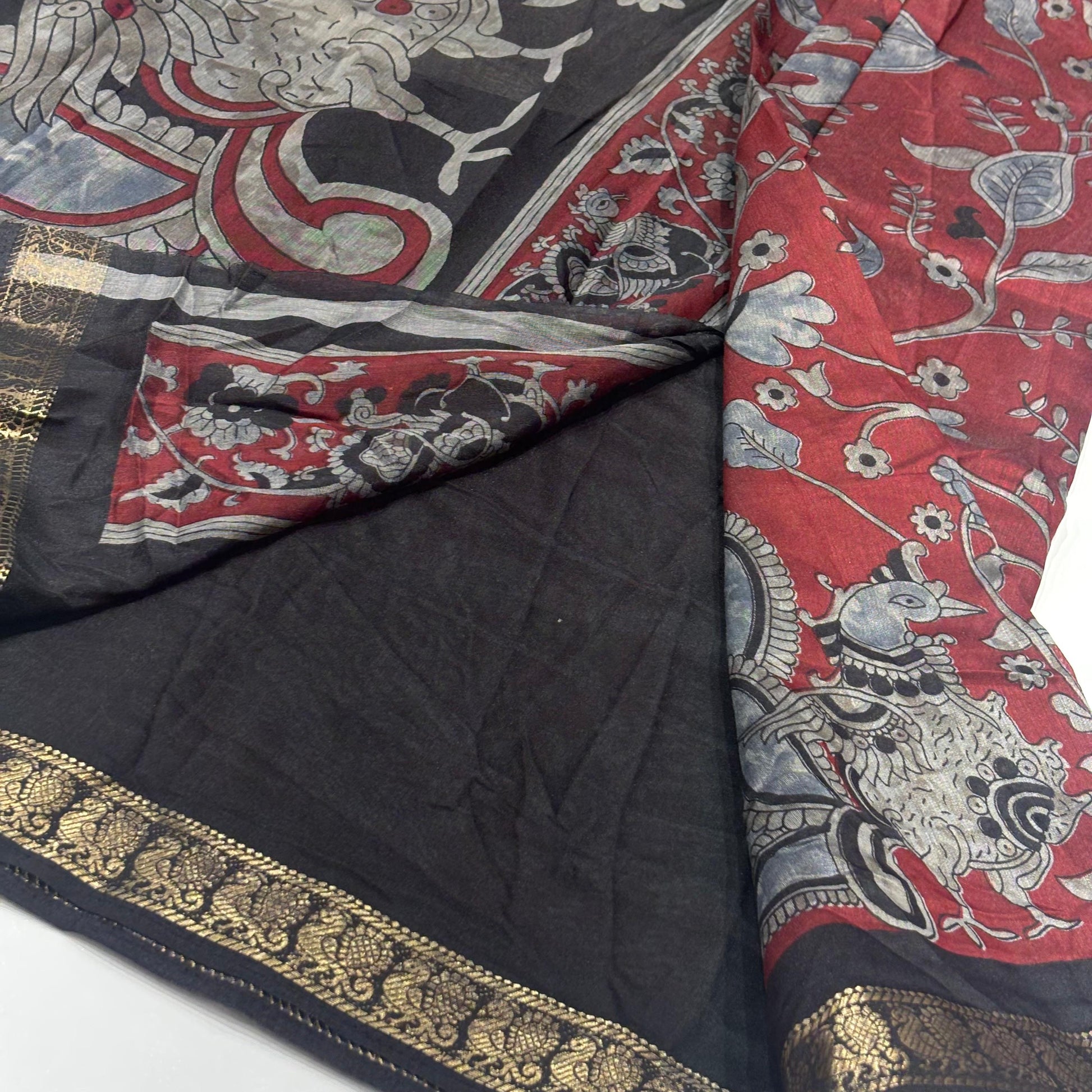 Lightweight Printed Crepe Saree