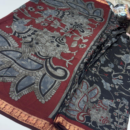 Lightweight Printed Crepe Saree