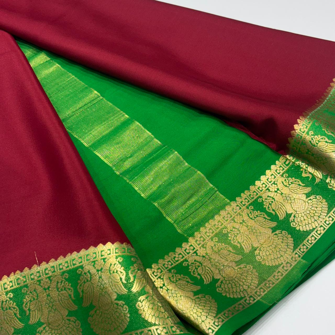 Pure Mysore Crepe Silk Saree
