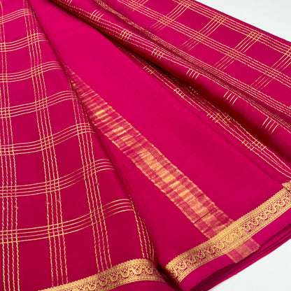 Pure Mysore Crepe Silk Saree