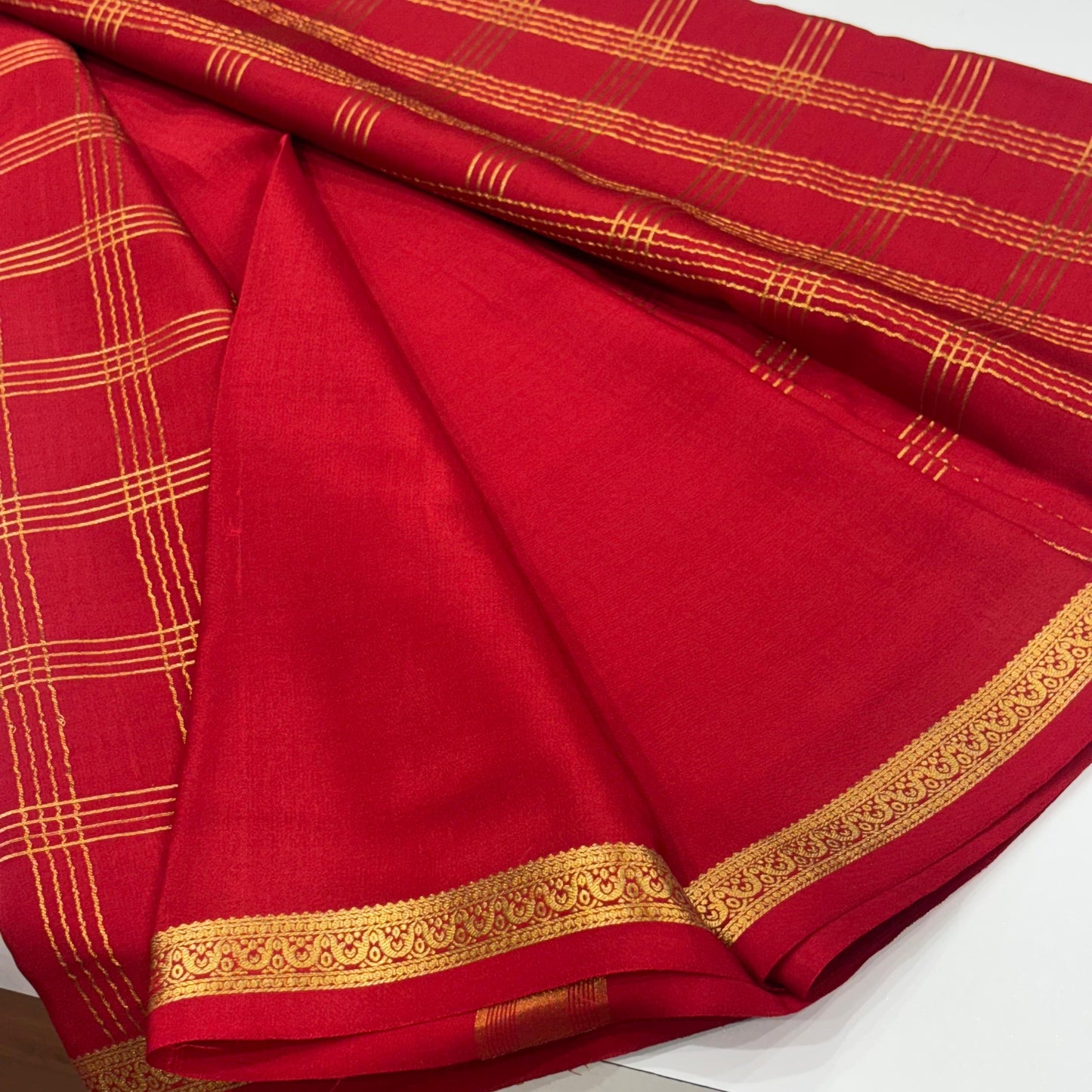 Pure Mysore Crepe Silk Saree