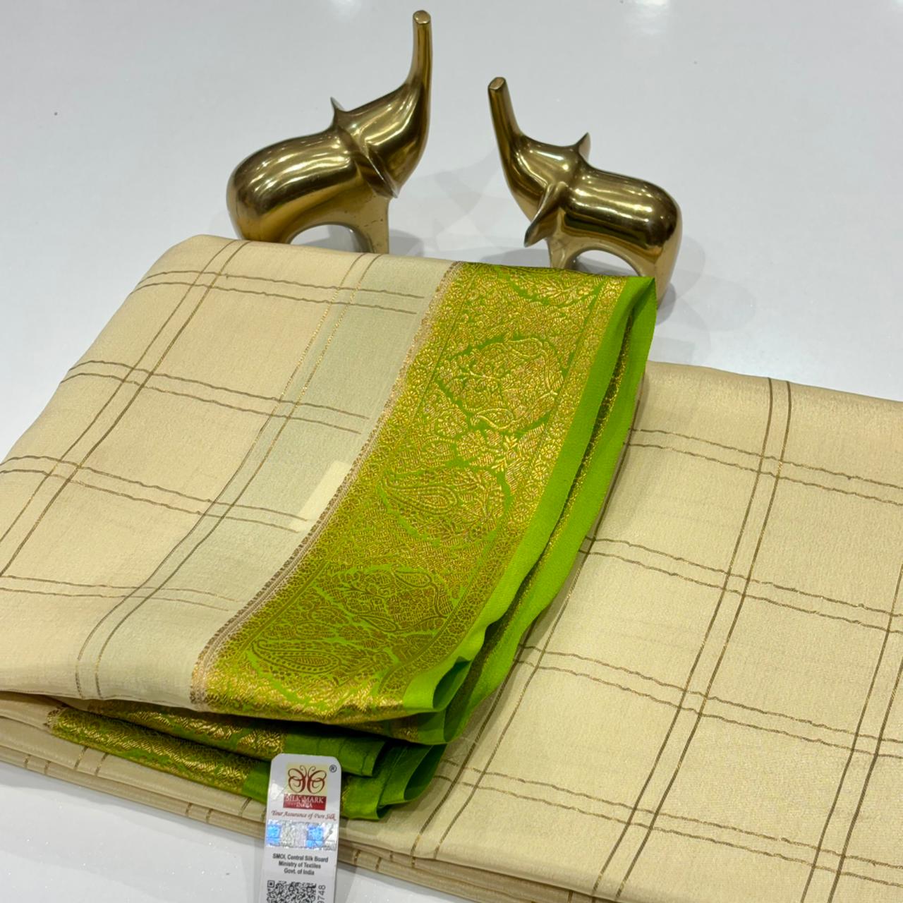 Pure Mysore Crepe Silk Saree