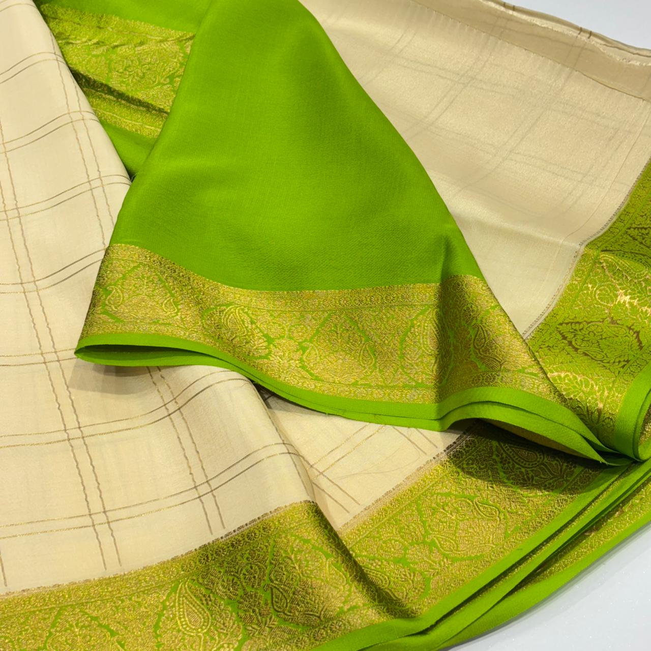 Pure Mysore Crepe Silk Saree