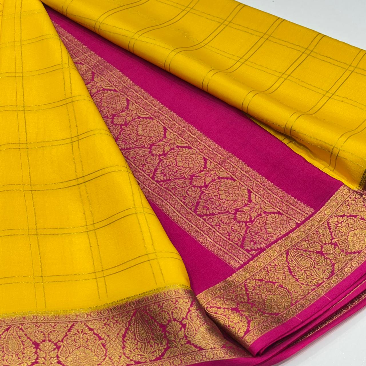 Pure Mysore Crepe Silk Saree