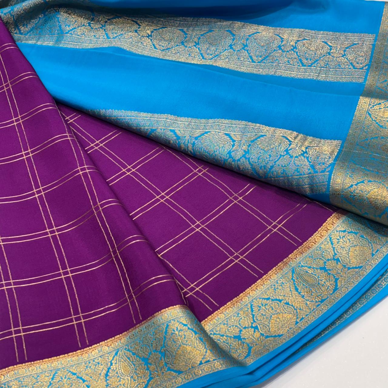 Pure Mysore Crepe Silk Saree