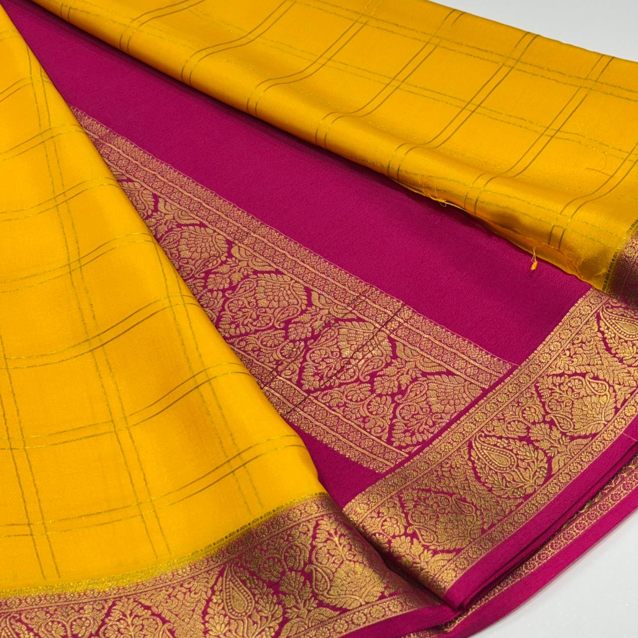 Pure Mysore Crepe Silk Saree
