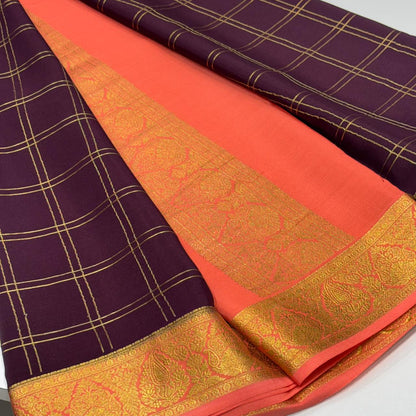 Pure Mysore Crepe Silk Saree