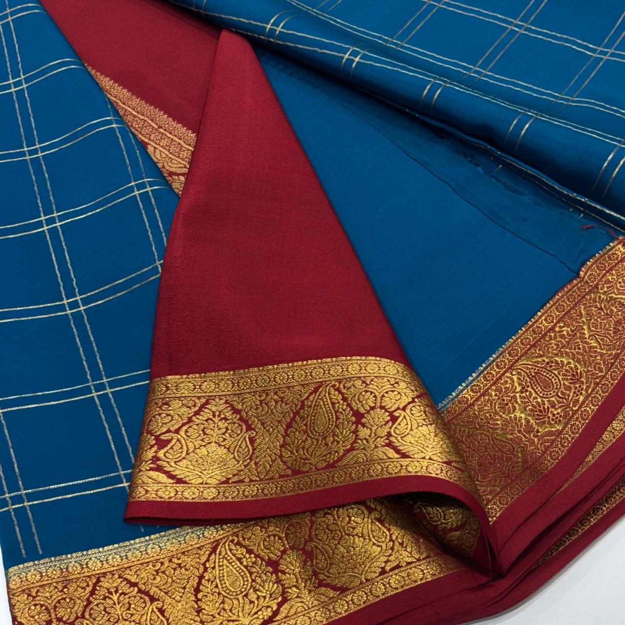 Pure Mysore Crepe Silk Saree