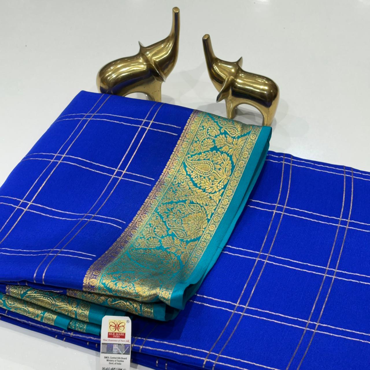 Pure Mysore Crepe Silk Saree