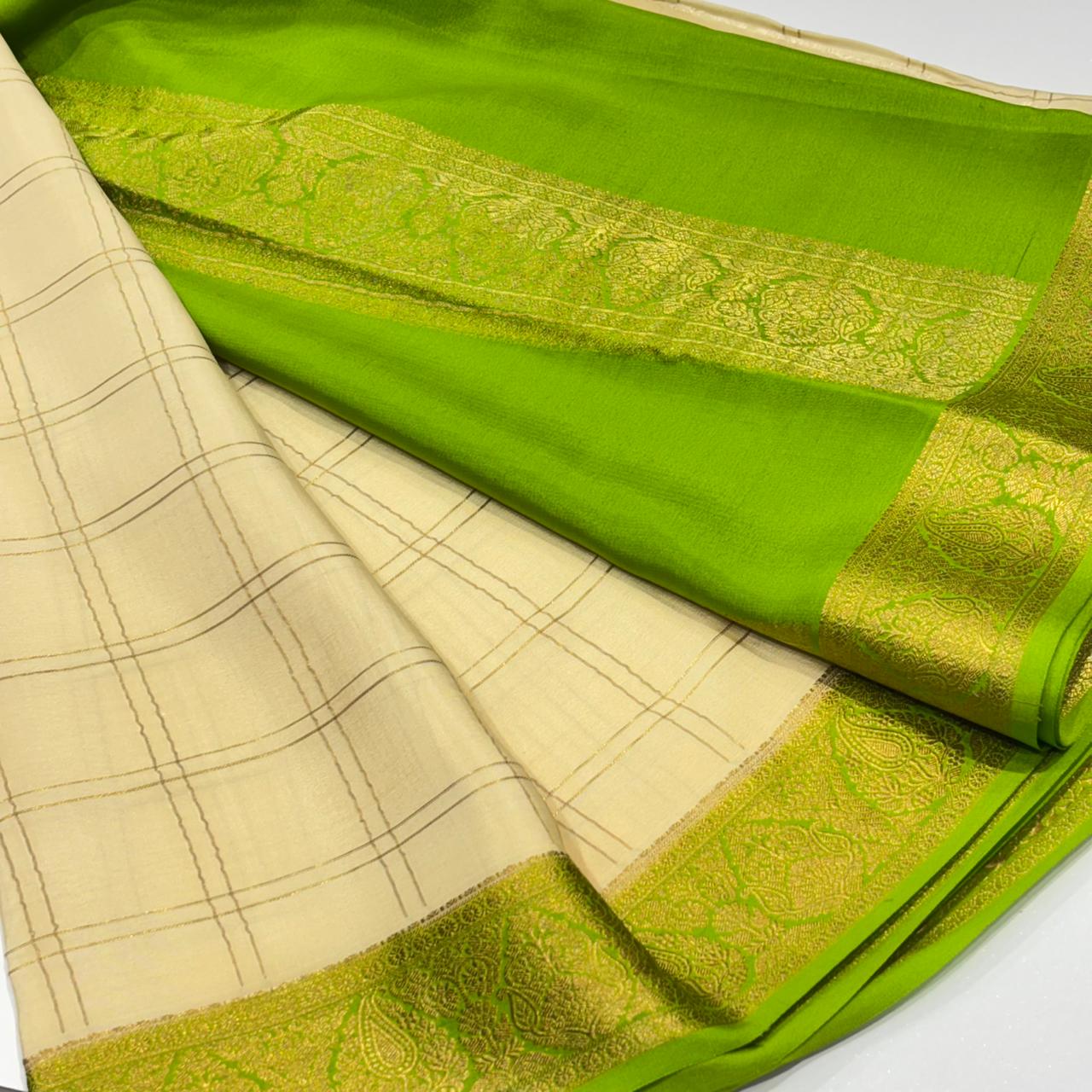Pure Mysore Crepe Silk Saree