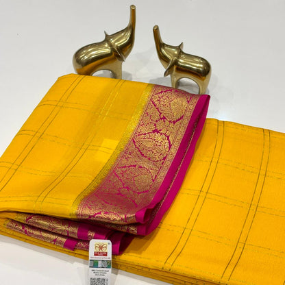 Pure Mysore Crepe Silk Saree
