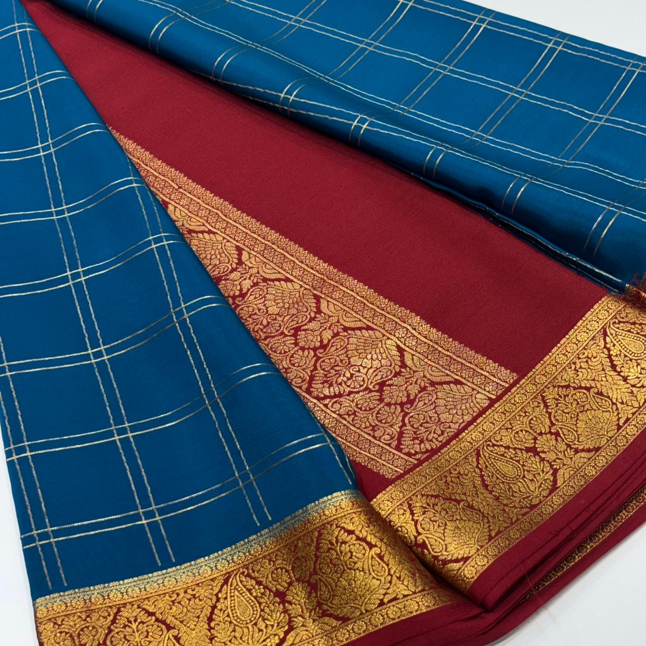 Pure Mysore Crepe Silk Saree
