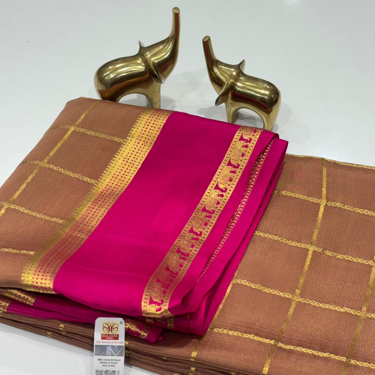 Pure Mysore Crepe Silk Saree