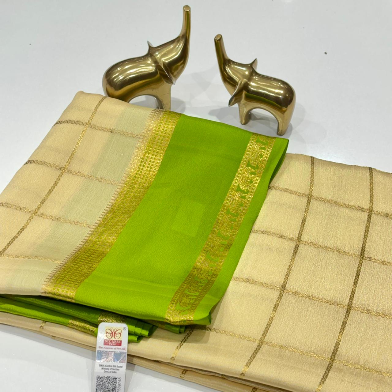 Pure Mysore Crepe Silk Saree