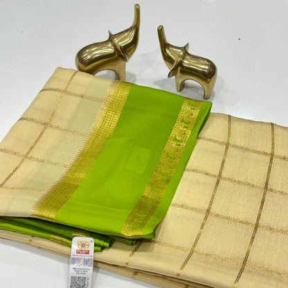 Pure Mysore Crepe Silk Saree