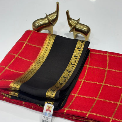 Pure Mysore Crepe Silk Saree