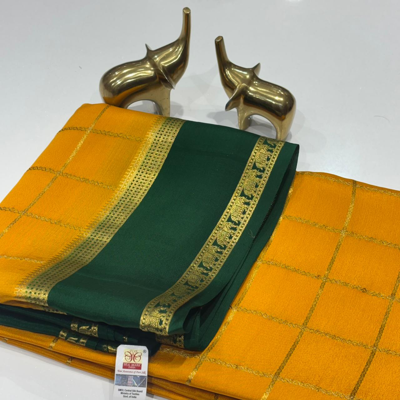 Pure Mysore Crepe Silk Saree