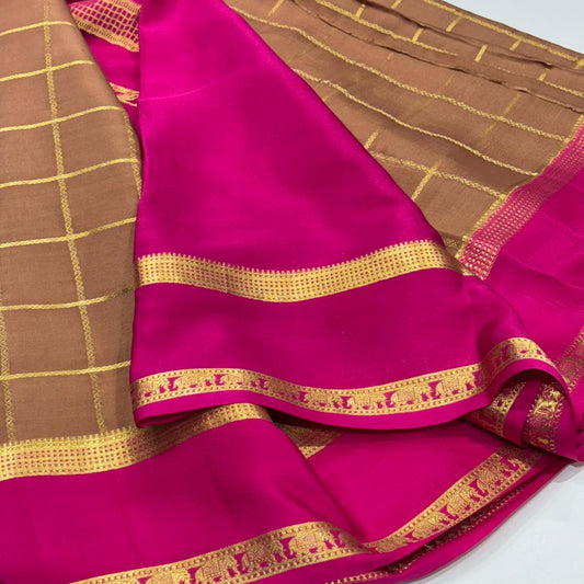 Pure Mysore Crepe Silk Saree