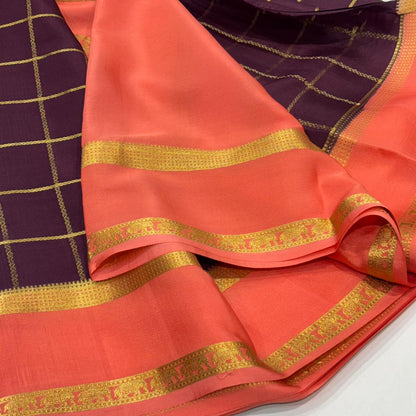 Pure Mysore Crepe Silk Saree