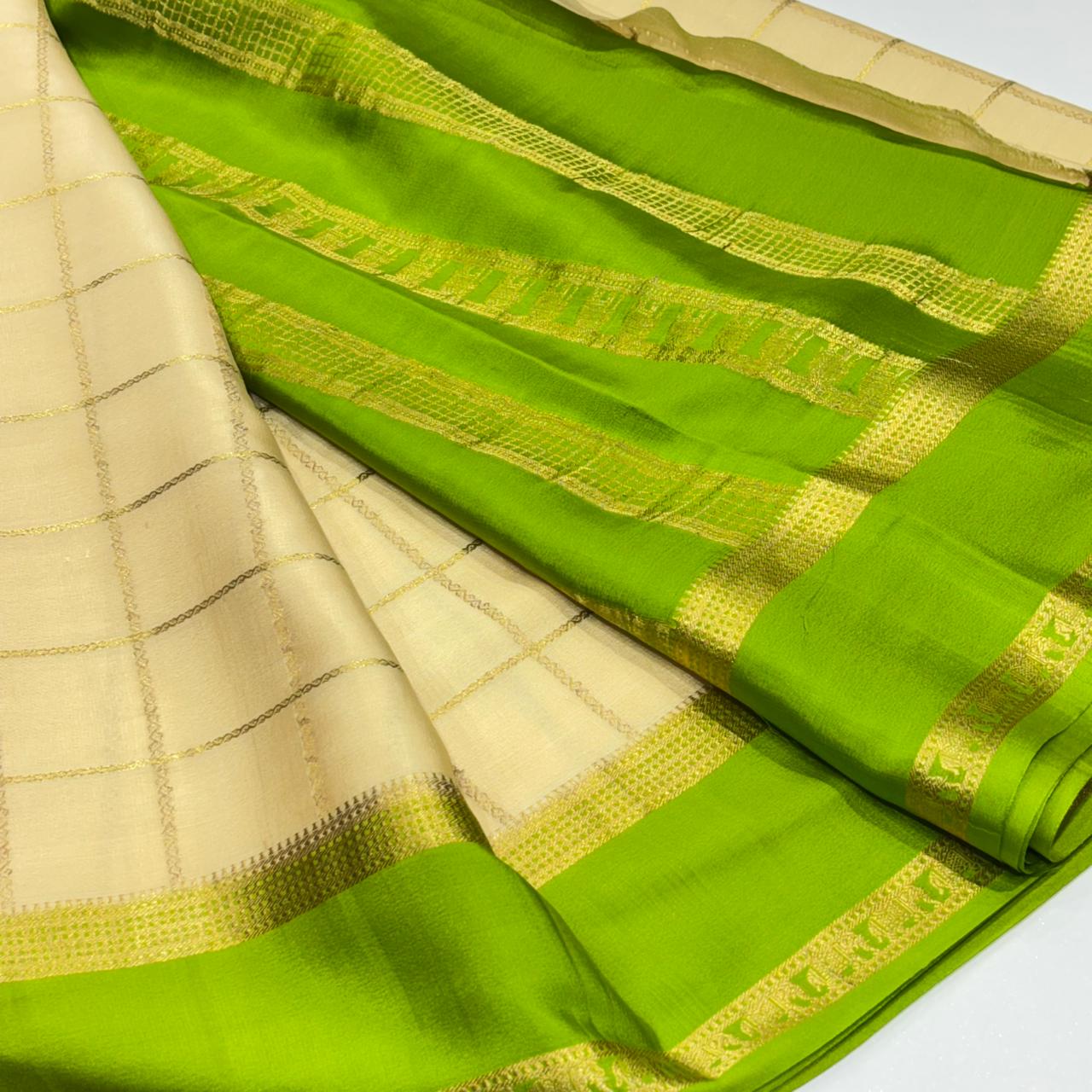 Pure Mysore Crepe Silk Saree