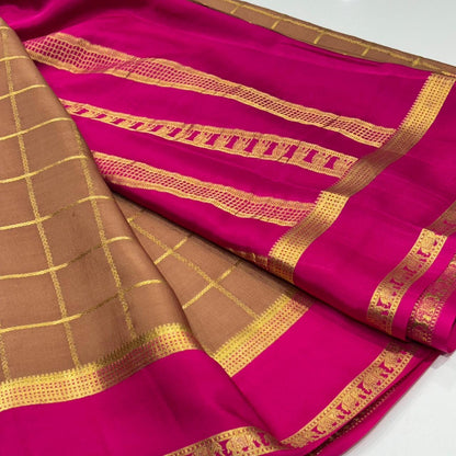 Pure Mysore Crepe Silk Saree