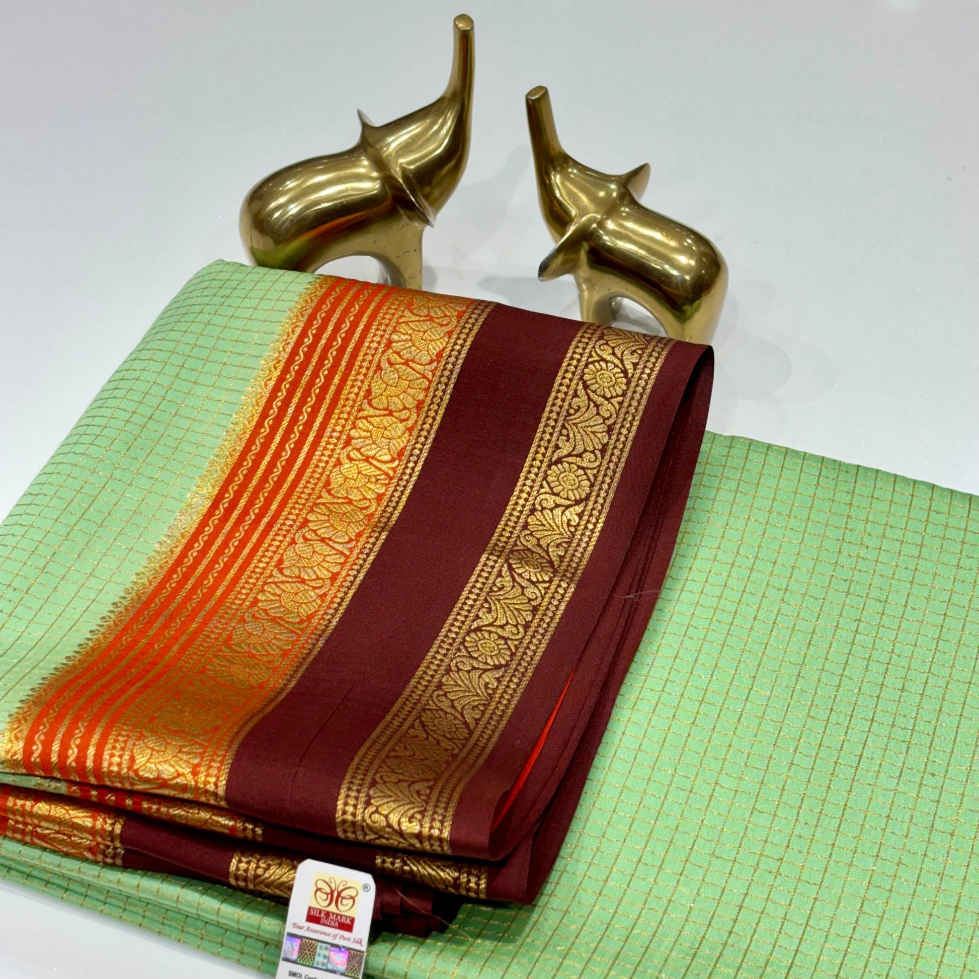 Pure Mysore Crepe Silk Saree