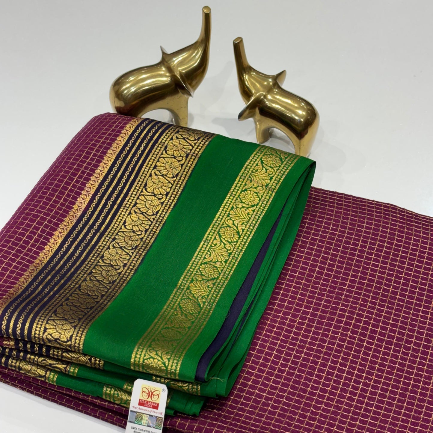 Pure Mysore Crepe Silk Saree