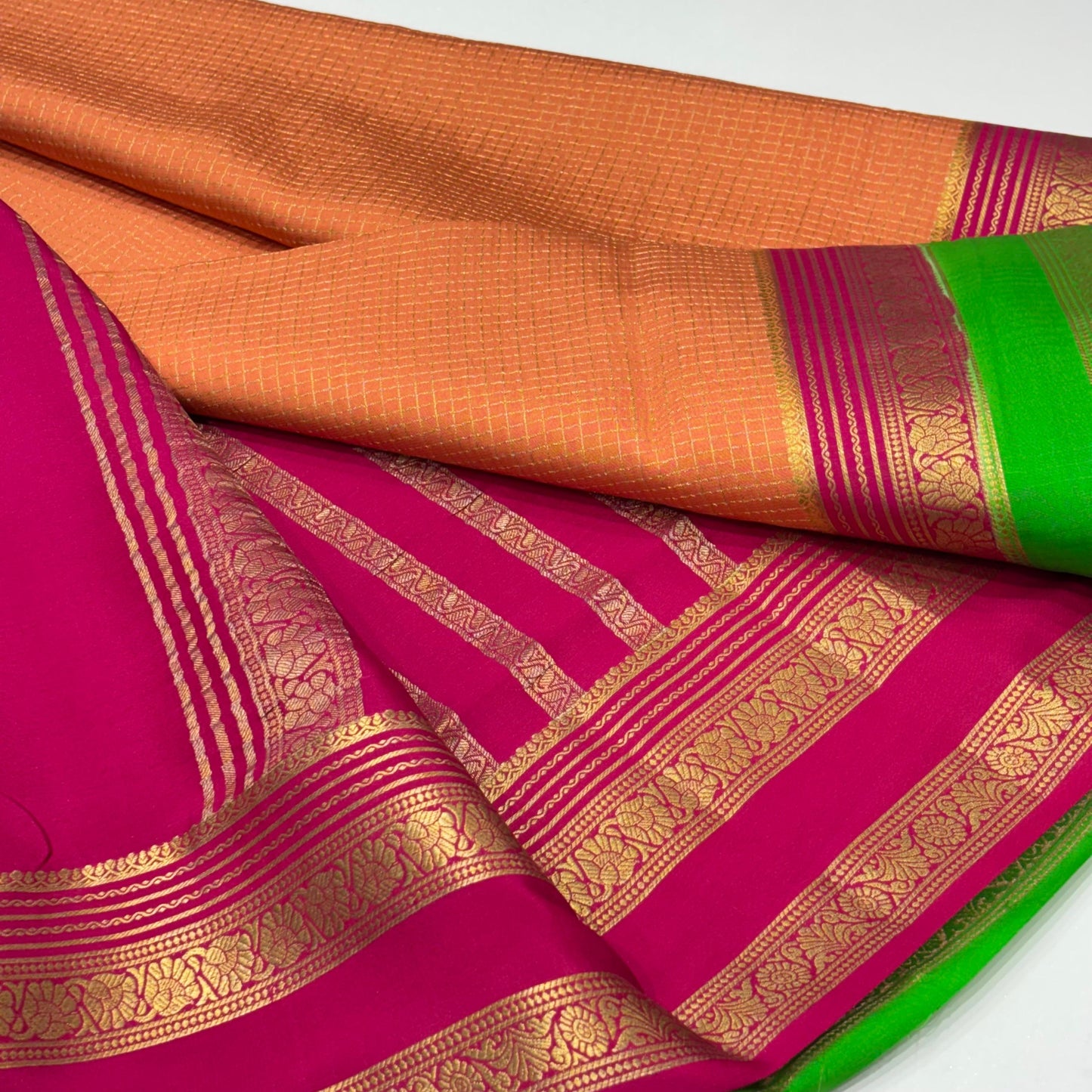 Pure Mysore Crepe Silk Saree
