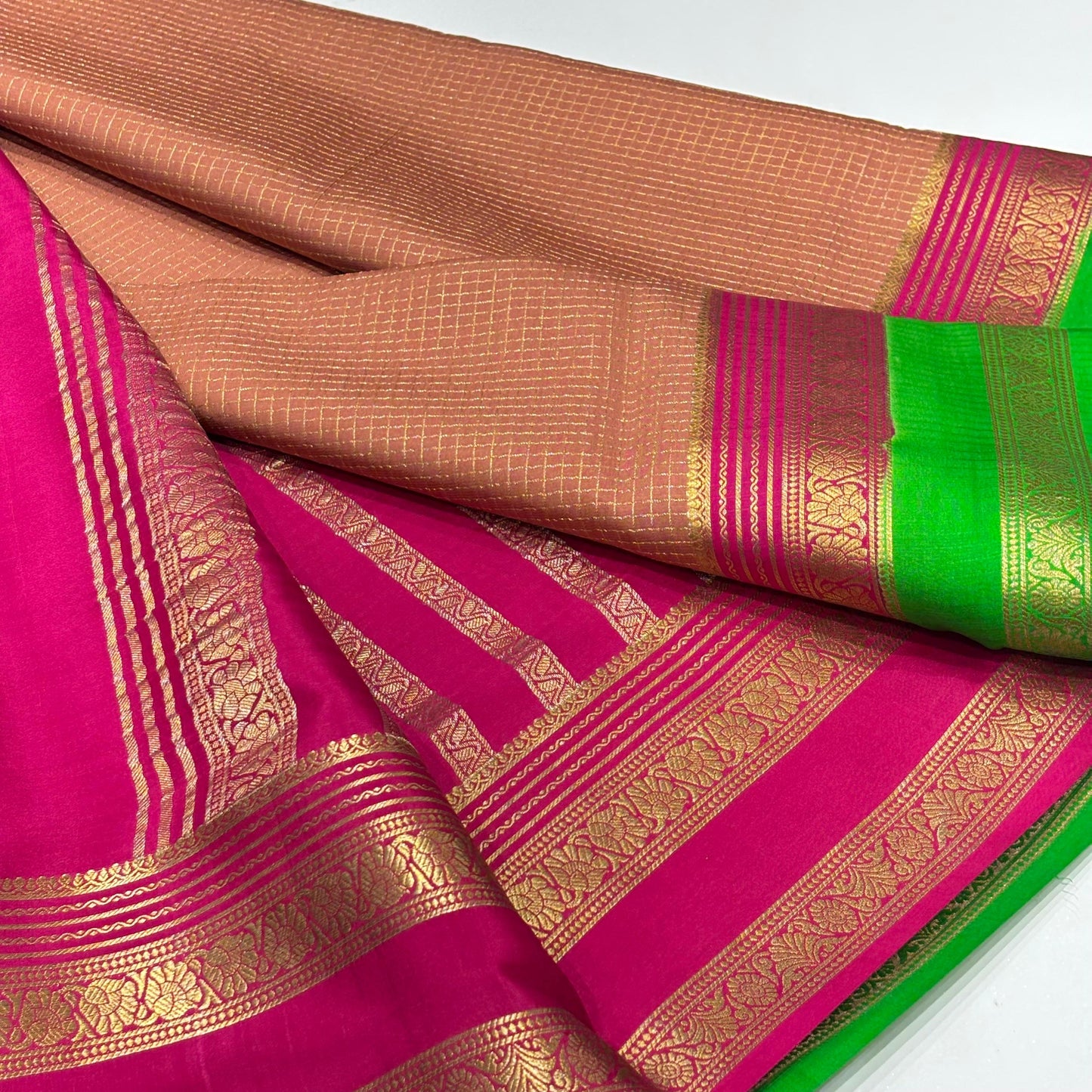 Pure Mysore Crepe Silk Saree