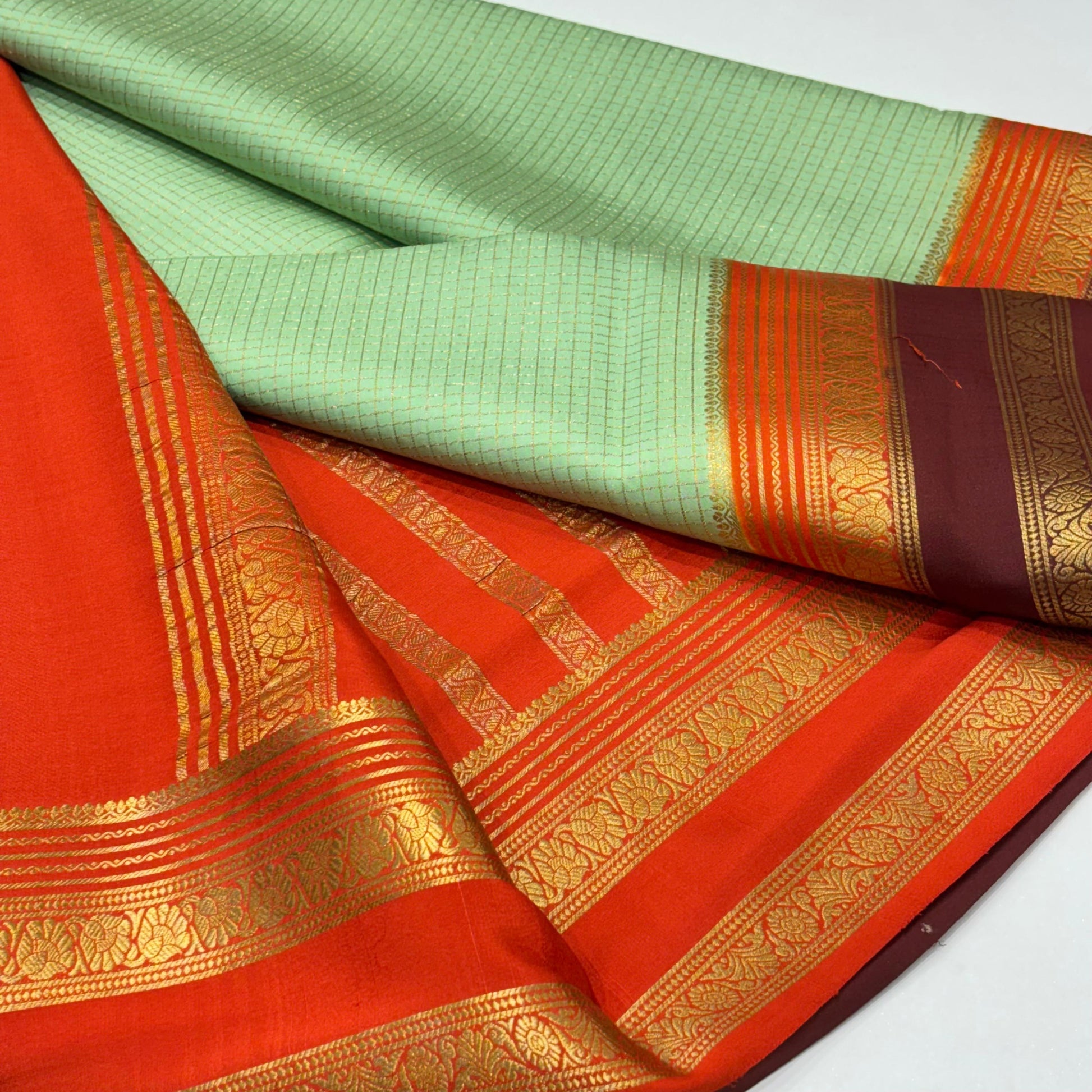 Pure Mysore Crepe Silk Saree
