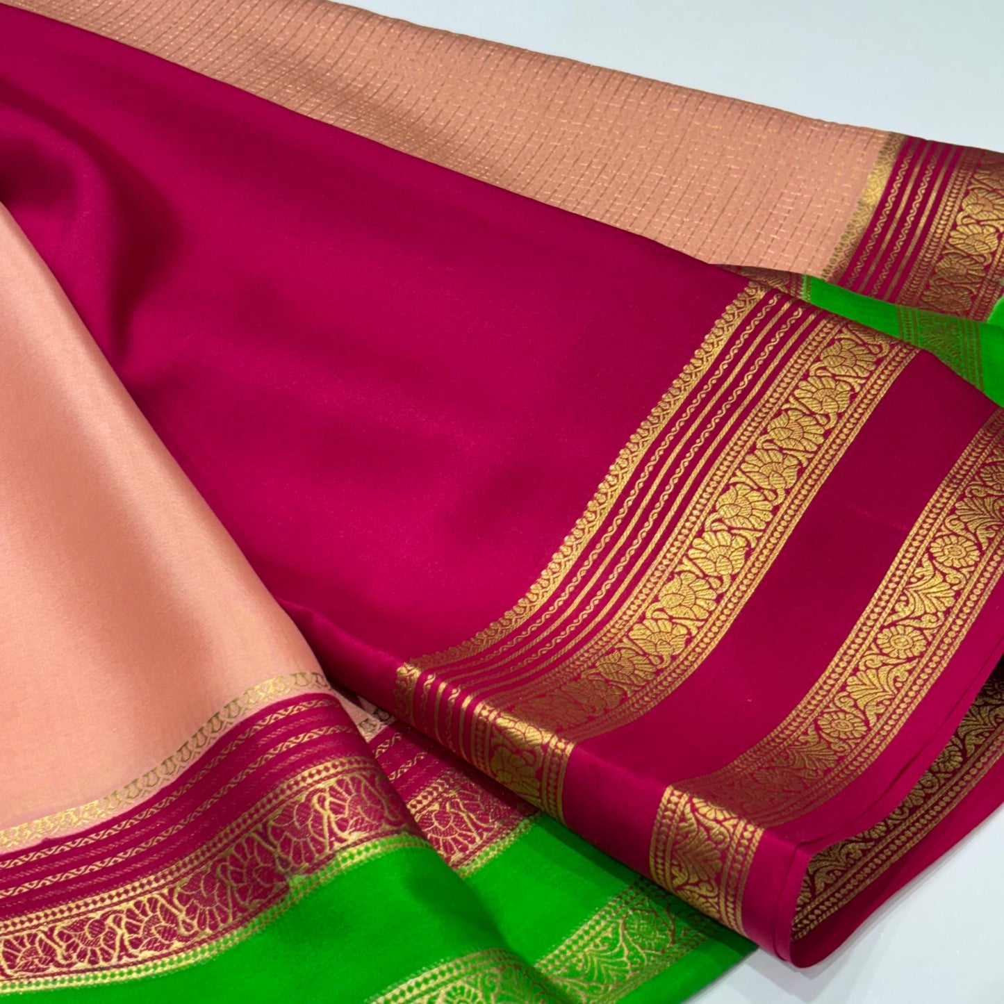 Pure Mysore Crepe Silk Saree
