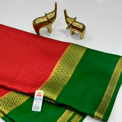 Pure Mysore Crepe Silk Saree