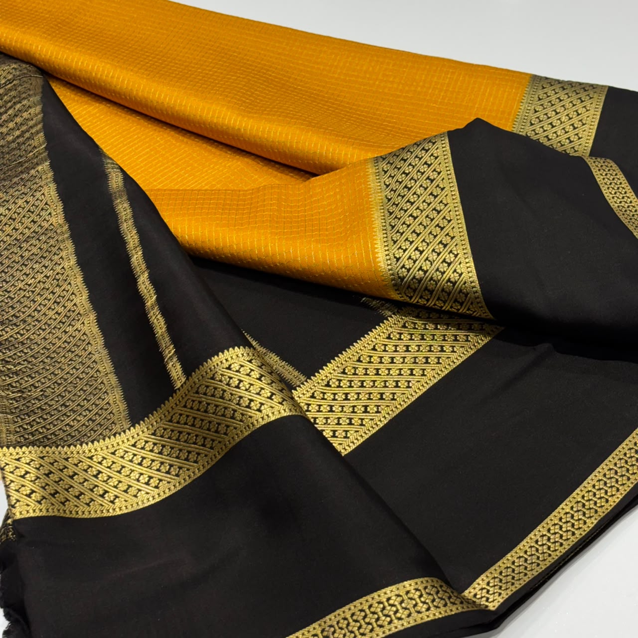 Pure Mysore Crepe Silk Saree