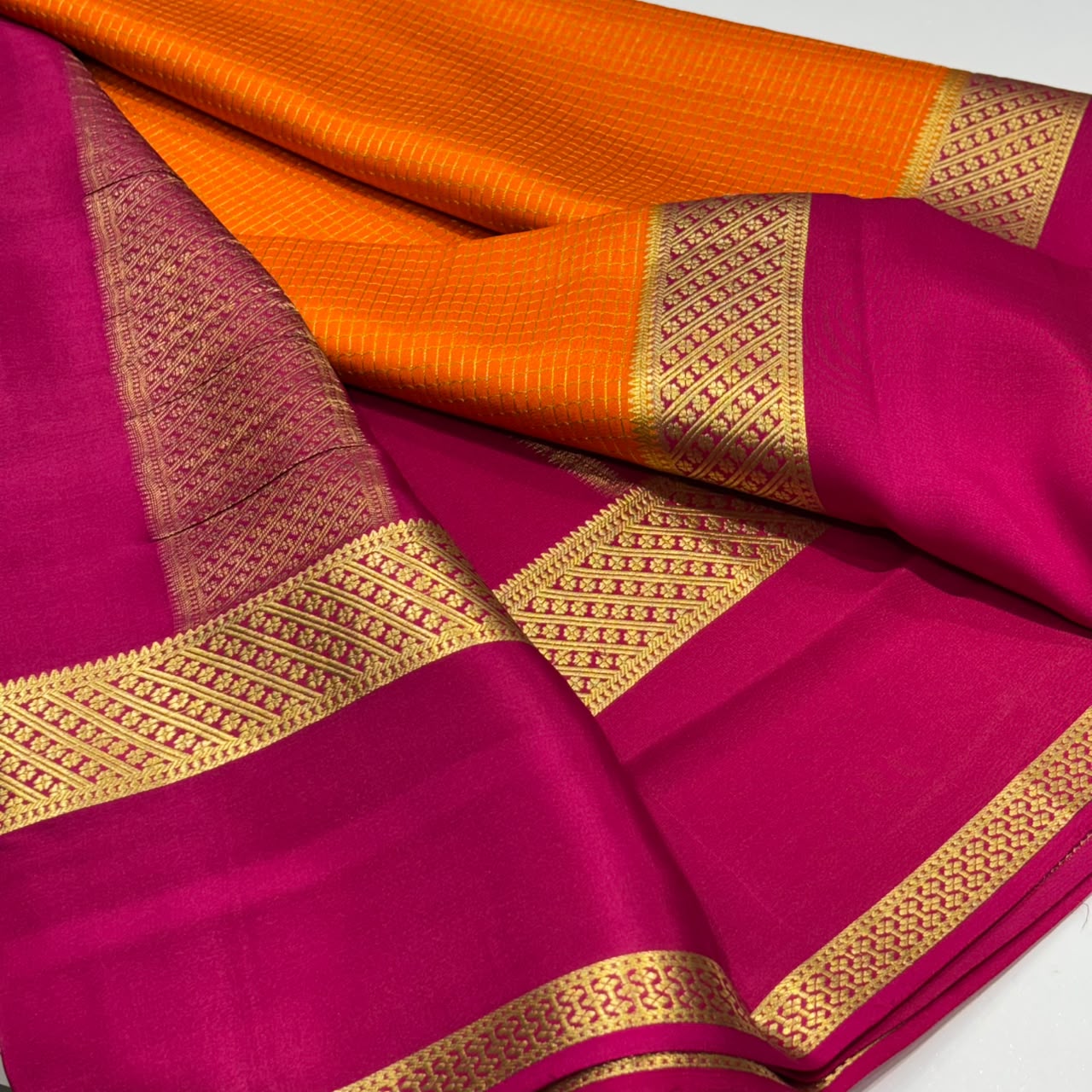 Pure Mysore Crepe Silk Saree
