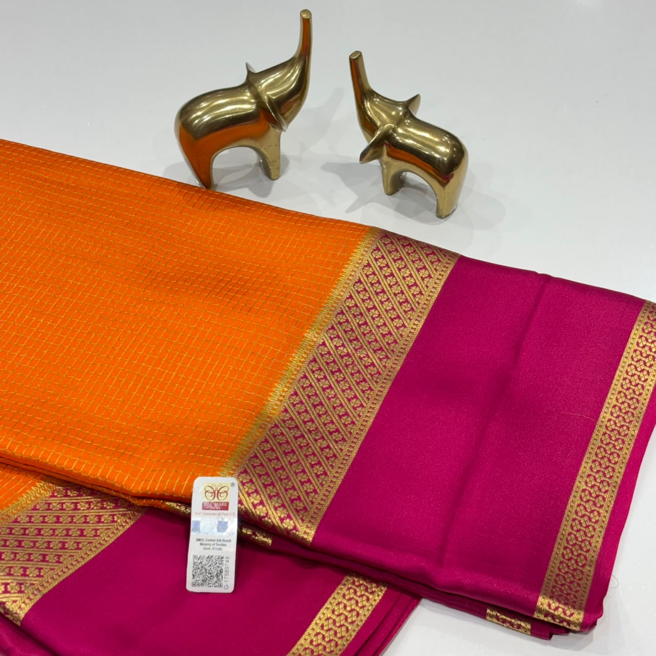Pure Mysore Crepe Silk Saree